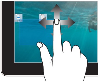 Asus - V241EA - Touchscreen-bewegingen gebruiken - Stap 6 Touchscreen-bewegingen gebruiken - Stap 6