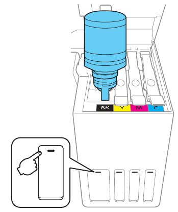 Epson - ET-2700 - Inkttanks vullen - Stap 4 Inkttanks vullen - Stap 4