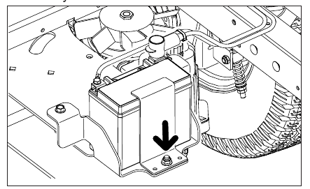 Husqvarna - Z454 - De accu en aansluitingen reinigen - Accu verwijderen De accu en aansluitingen reinigen - Accu verwijderen
