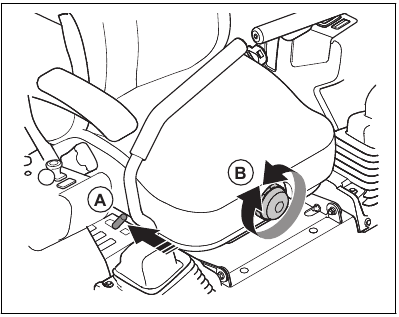 Husqvarna - Z554L - Bediening - De stoel verstellen Bediening - De stoel verstellen