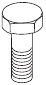 Zeskantbout, 2 stuks
