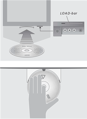 Bang & Olufsen - BeoCenter 1 - DVD laden en afspelen DVD laden en afspelen