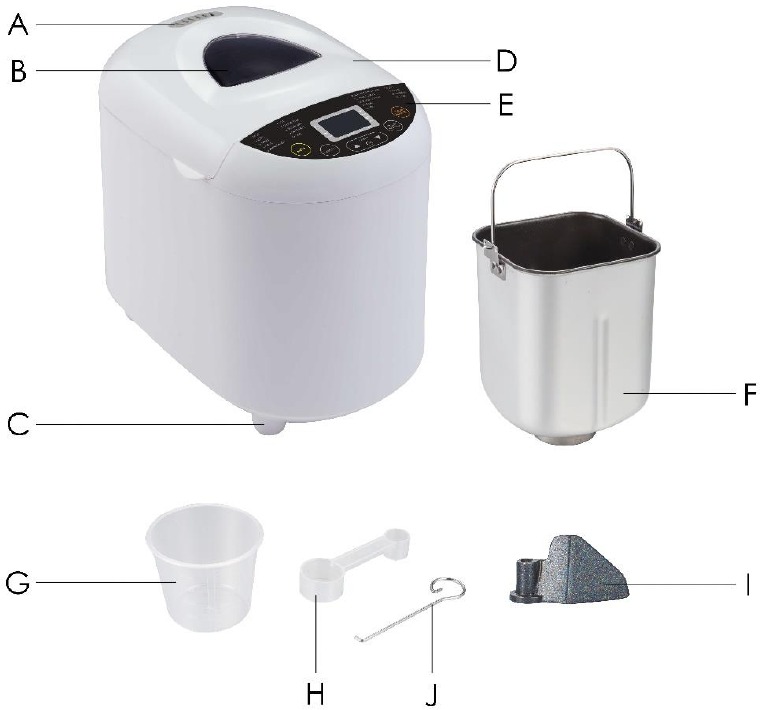 Elite Gourmet - EBM8103B - ONDERDELENIDENTIFICATIE ONDERDELENIDENTIFICATIE