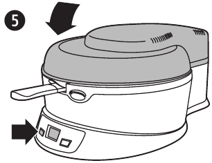 Breville - Halo VDF084 - Andere kookmethode - Stap 5 - Sluit het deksel Andere kookmethode - Stap 5 - Sluit het deksel