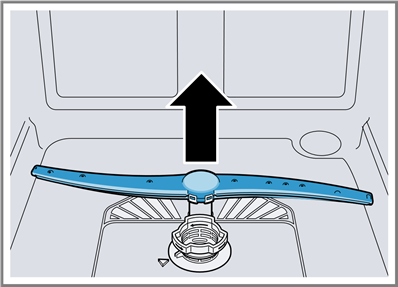 Bosch - SHX53CM5N - De sproeiarmen reinigen - Stap 2 De sproeiarmen reinigen - Stap 2