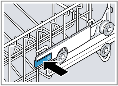 Bosch - SHP65CM6N - Bovenste rek aanpassen met RackMatic - Stap 1 Bovenste rek aanpassen met RackMatic - Stap 1