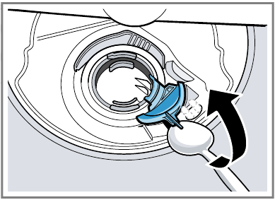 Bosch - SHP65CM6N - De afvoerpomp reinigen - Stap 1 De afvoerpomp reinigen - Stap 1
