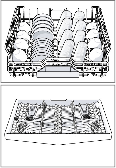 Bosch - SHP65CM6N - het laden van vaat voor energiecertificeringstests het laden van vaat voor energiecertificeringstests