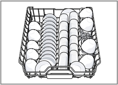 Bosch - SHP65CM6N - Inlaadpatronen voor 12 couverts - Bovenste rek Inlaadpatronen voor 12 couverts - Bovenste rek