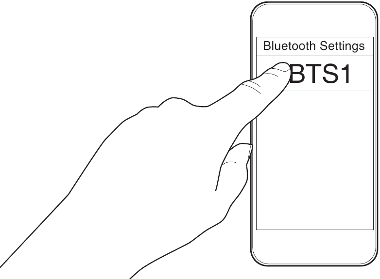 Koss - BTS1 - Selecteer BTS1 op het zendende apparaat Selecteer BTS1 op het zendende apparaat