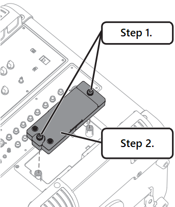 Roland - BA-330 - Bij gebruik van batterijen - De batterijhouder verwijderen Bij gebruik van batterijen - De batterijhouder verwijderen