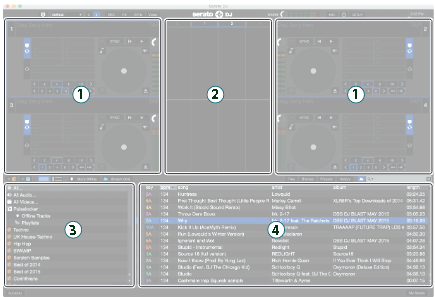 Serato DJ-scherm