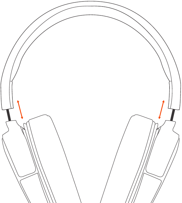 SteelSeries - Arctis Raw - VERSTELBARE HOOFDBAND VERSTELBARE HOOFDBAND