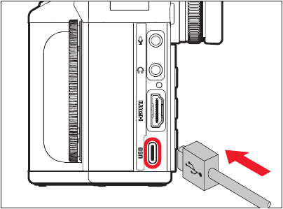 Leica - SL2 - USB LADEN/DATAOVERDRACHT USB LADEN/DATAOVERDRACHT