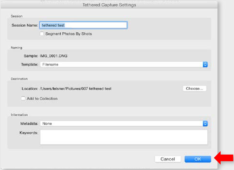 Leica - S3 - TETHERED SHOOTING - ADOBE PHOTOSHOP - Stap 2 TETHERED SHOOTING - ADOBE PHOTOSHOP - Stap 2