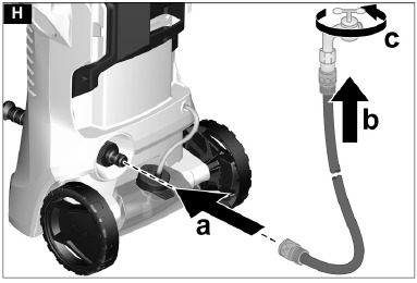 Kärcher - K2 Premium Power Control - Aansluiting op de waterleiding Aansluiting op de waterleiding