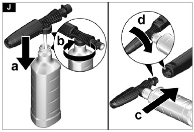 Kärcher - K2 Power Control - Werking met reinigingsmiddel - Stap 2 Werking met reinigingsmiddel - Stap 2