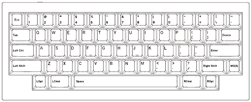 Keychron - Q60 - STANDAARD TOETSINDELING - Deel 1 STANDAARD TOETSINDELING - Deel 1