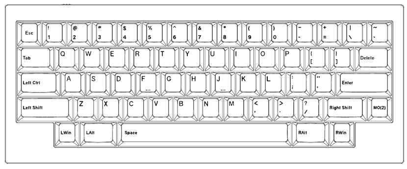 Keychron - Q60 - STANDAARD TOETSINDELING - Deel 2 STANDAARD TOETSINDELING - Deel 2