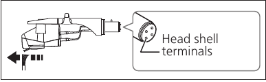 Technics - SL-100C - De stylus en de aansluitingen van de headshell reinigen De stylus en de aansluitingen van de headshell reinigen