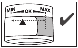 indexmarkering op de manchet