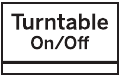 Draaiplateau Aan/Uit-knop