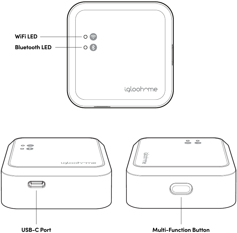 igloohome - Bridge - Apparaatanatomie Apparaatanatomie