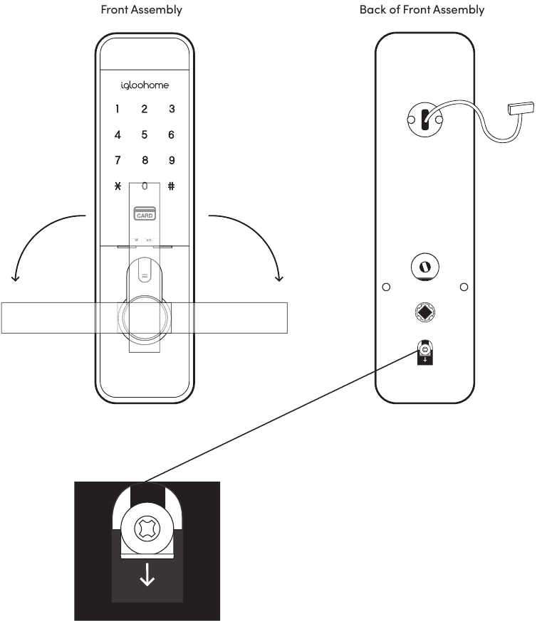 igloohome - Smart Mortise - Installatie - Stap 1 Installatie - Stap 1