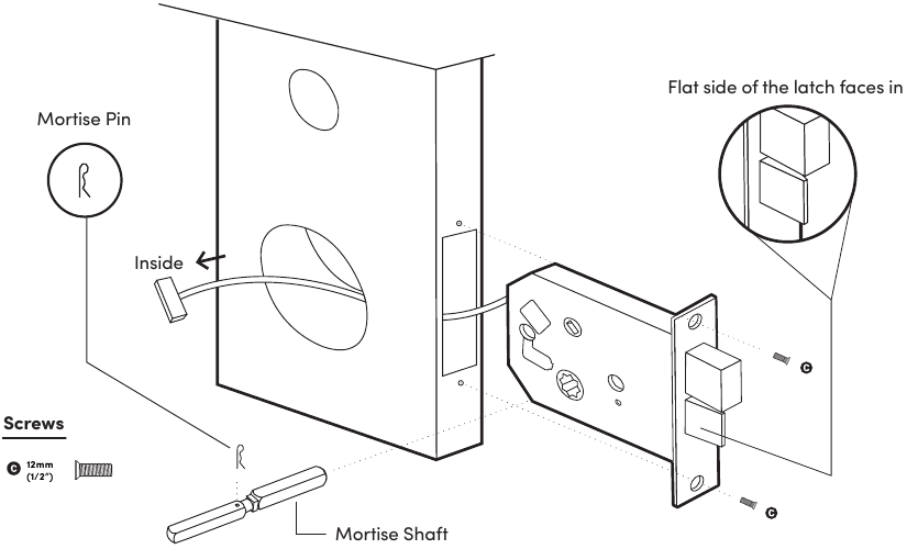 igloohome - Smart Mortise - Installatie - Stap 2 - Mortise installeren Installatie - Stap 2 - Mortise installeren