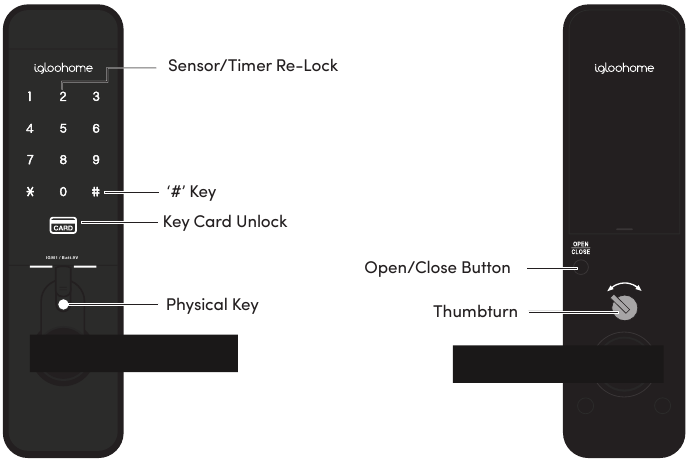 igloohome - Smart Mortise - Om de deur te vergrendelen Om de deur te vergrendelen