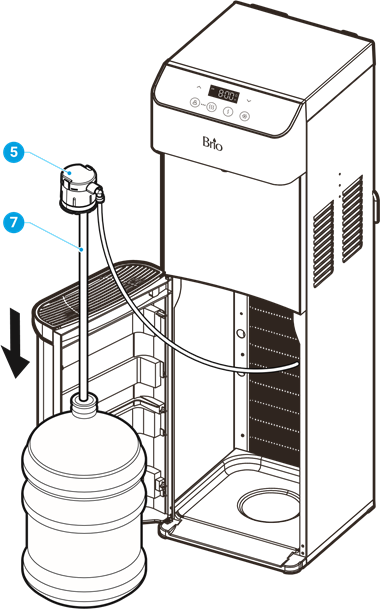 Brio - CLBL730SC - Sluit een waterfles aan Sluit een waterfles aan