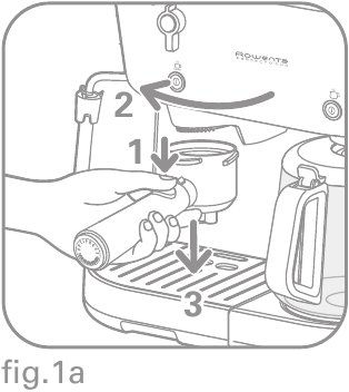 Rowenta - PERFECTO COMBI - EEN ESPRESSO MAKEN - Stap 1 EEN ESPRESSO MAKEN - Stap 1