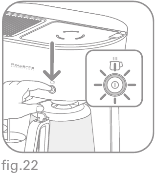 Rowenta - PERFECTO COMBI - KOFFIE ZETTEN - Stap 4 KOFFIE ZETTEN - Stap 4