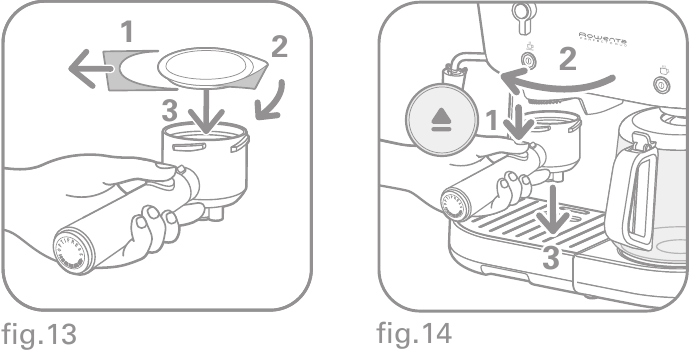 Rowenta - PERFECTO COMBI - Espresso maken met een E.S.E espressopad Espresso maken met een E.S.E espressopad
