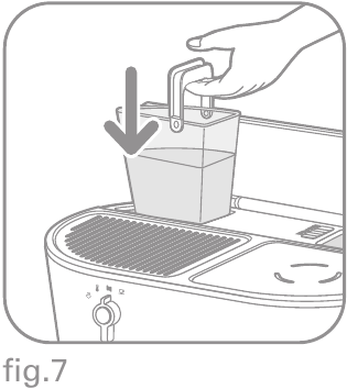 Rowenta - PERFECTO COMBI - Spoelen voor het eerste gebruik - Stap 8 Spoelen voor het eerste gebruik - Stap 8