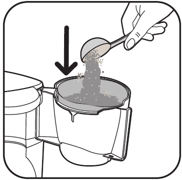 Rowenta - ADAGIO - KOFFIE ZETTEN - Stap 2 KOFFIE ZETTEN - Stap 2