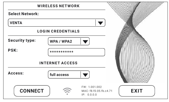 Venta - Professional AW902 - WIFI CONFIGURATIE WIFI CONFIGURATIE
