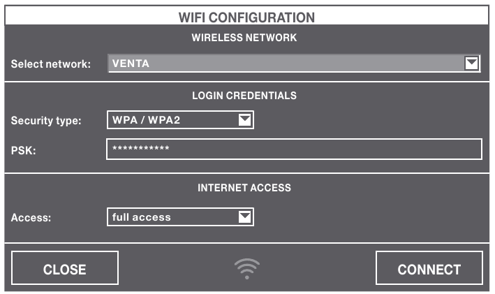 Venta - LW60T WiFi - WIFI-INSTALLATIE WIFI-INSTALLATIE