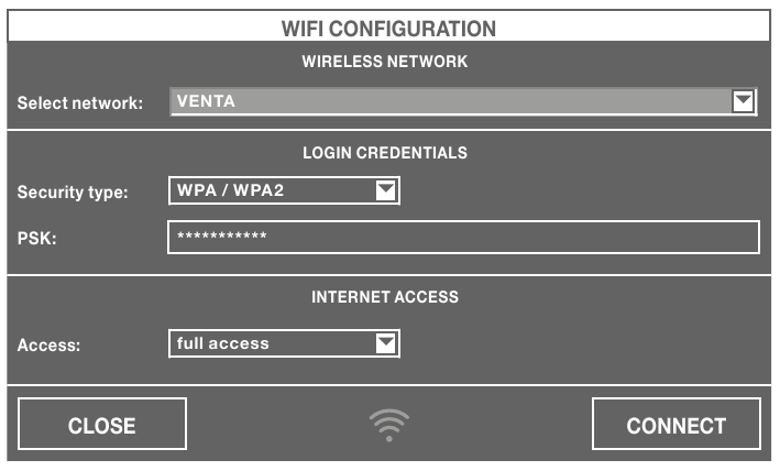 Venta - LW62 WiFi - WIFI-INSTALLATIE WIFI-INSTALLATIE