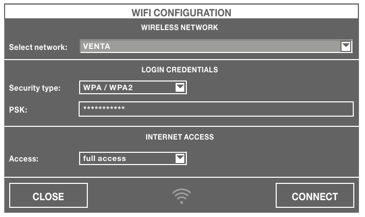 Venta - LP60 WiFi - WIFI-INSTALLATIE WIFI-INSTALLATIE