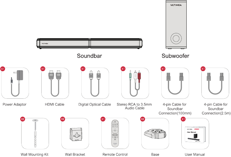 Ultimea - Apollo S60 - ACCESSOIRESLIJST ACCESSOIRESLIJST