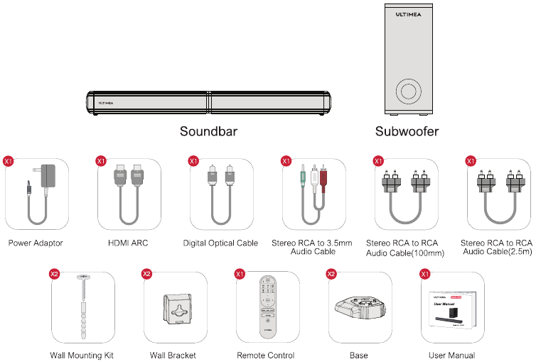 Ultimea - Apollo S50 - ACCESSOIRESLIJST ACCESSOIRESLIJST