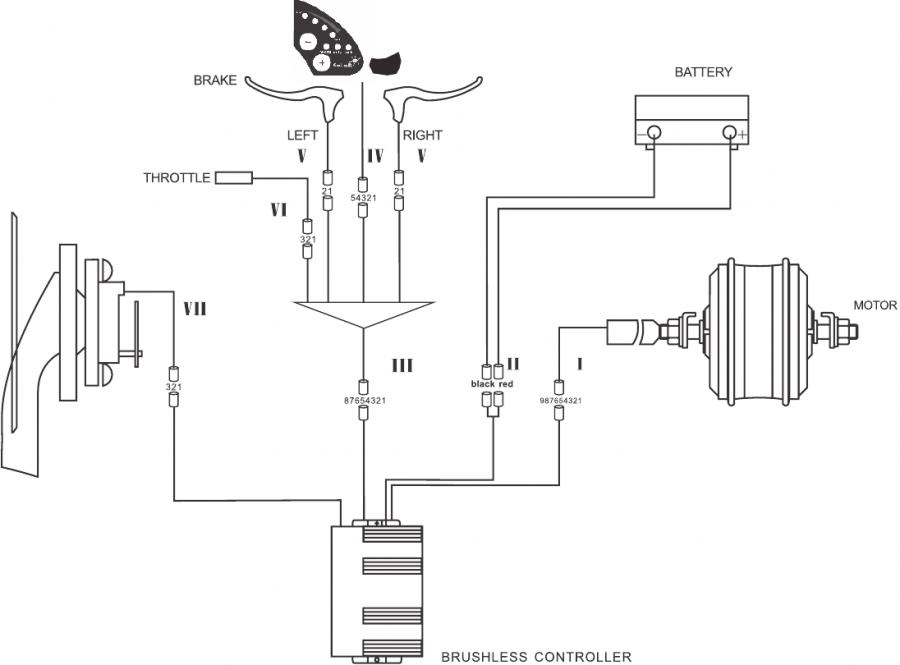 Retrospec - Valen Rev - Elektrisch schakelschema - Deel 1 Elektrisch schakelschema - Deel 1