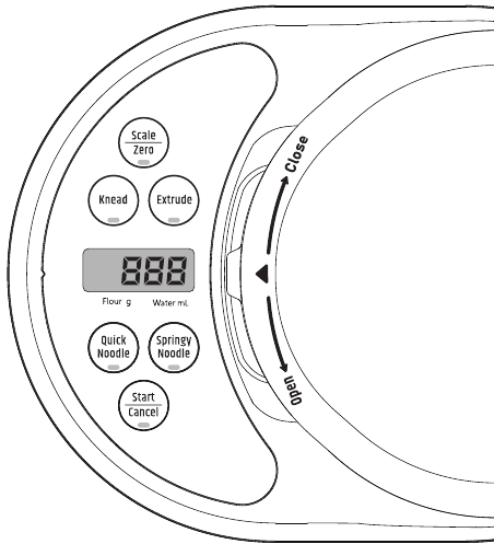 Razorri - PM220A - Overzicht bedieningspaneel Overzicht bedieningspaneel