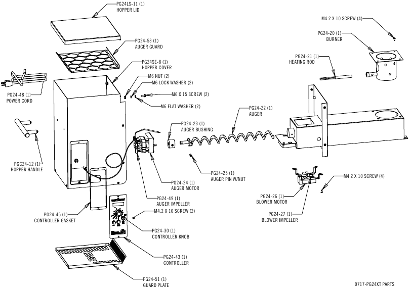 Camp - SMOKE PRO PG24XT - Overzicht van onderdelen - Deel 2 Overzicht van onderdelen - Deel 2