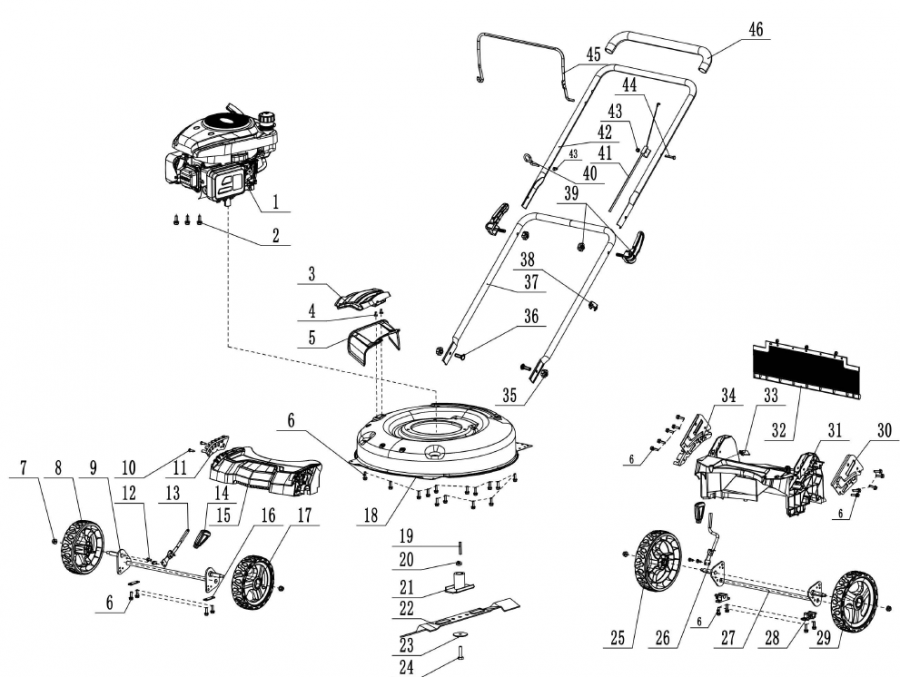 PowerSmart - DB8602C - ONTPLOFTE TEKENING EN ONDERDELENLIJST - DEEL 1 ONTPLOFTE TEKENING EN ONDERDELENLIJST - DEEL 1