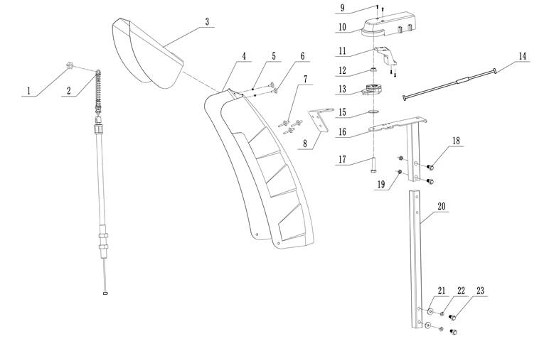 PowerSmart - DB2805RB - ONTPLOFTE TEKENING EN ONDERDELENLIJST - Uitwerppijpmontage ONTPLOFTE TEKENING EN ONDERDELENLIJST - Uitwerppijpmontage
