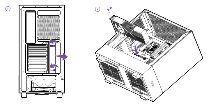 NZXT - H5 ELITE - UITBREIDINGSKAART INSTALLEREN UITBREIDINGSKAART INSTALLEREN