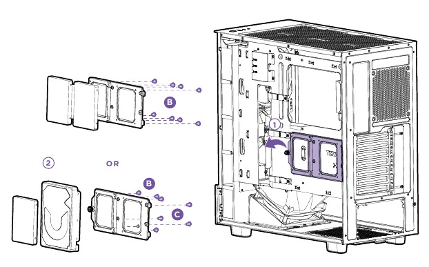 NZXT - H5 ELITE - OPSLAG INSTALLEREN OPSLAG INSTALLEREN