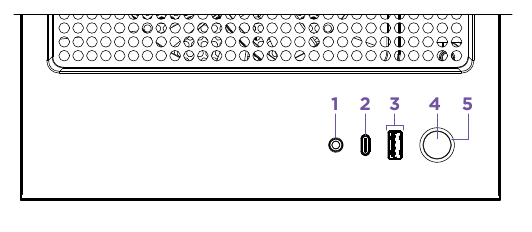 NZXT - H5 FLOW - KNOPPEN EN I/O KNOPPEN EN I/O